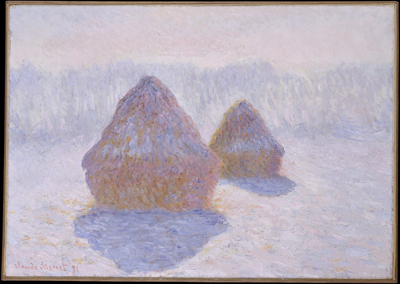 Szlifierki, efekt śniegu i słońca W1279 - Claude Monet