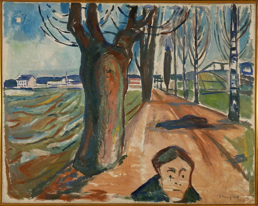 Morderstwo na drodze - Edvard Munch