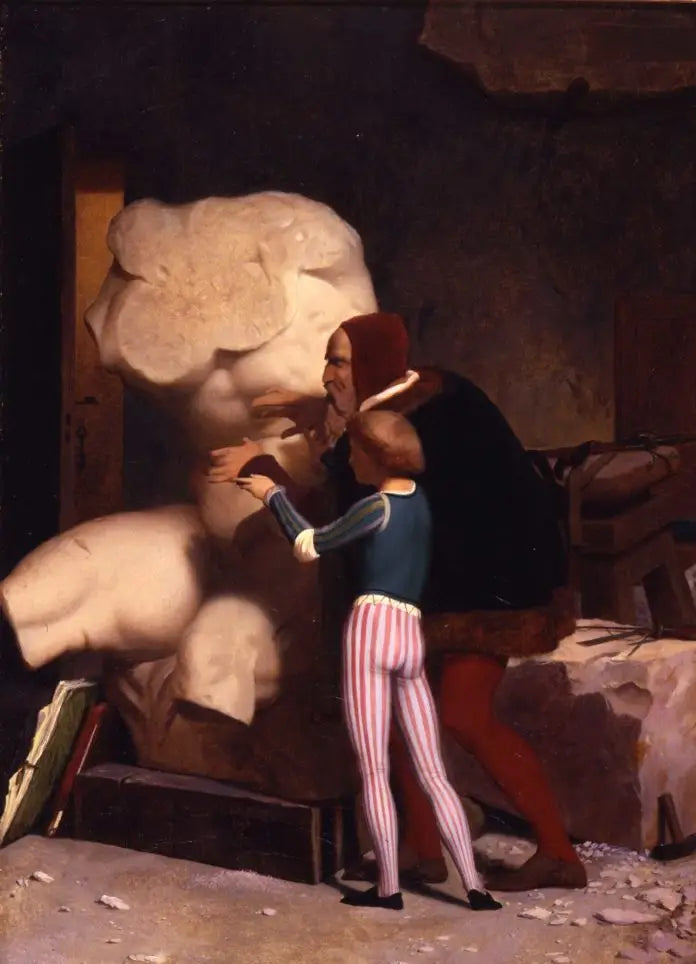 Michał Anioł w swoim warsztacie - Jean-Léon Gérôme