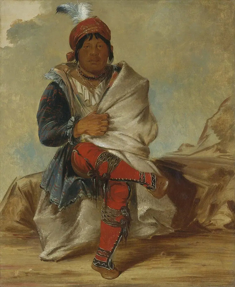 Mick-e-no-páh, przywódca plemienia - George Catlin