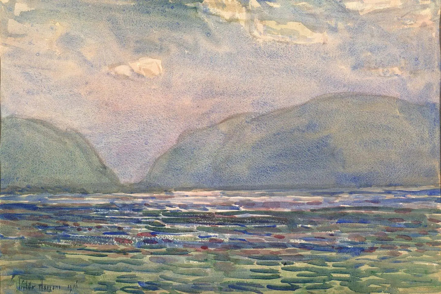 Midi au-dessus de Newburgh - Childe Hassam - Alpha Reproduction