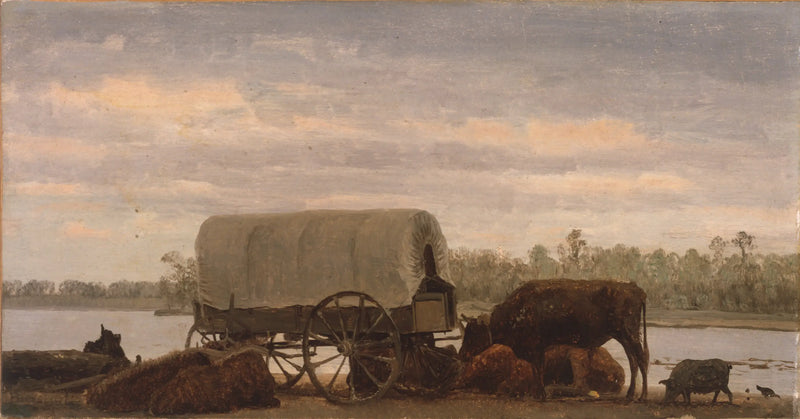 Południe na Platte - Albert Bierstadt