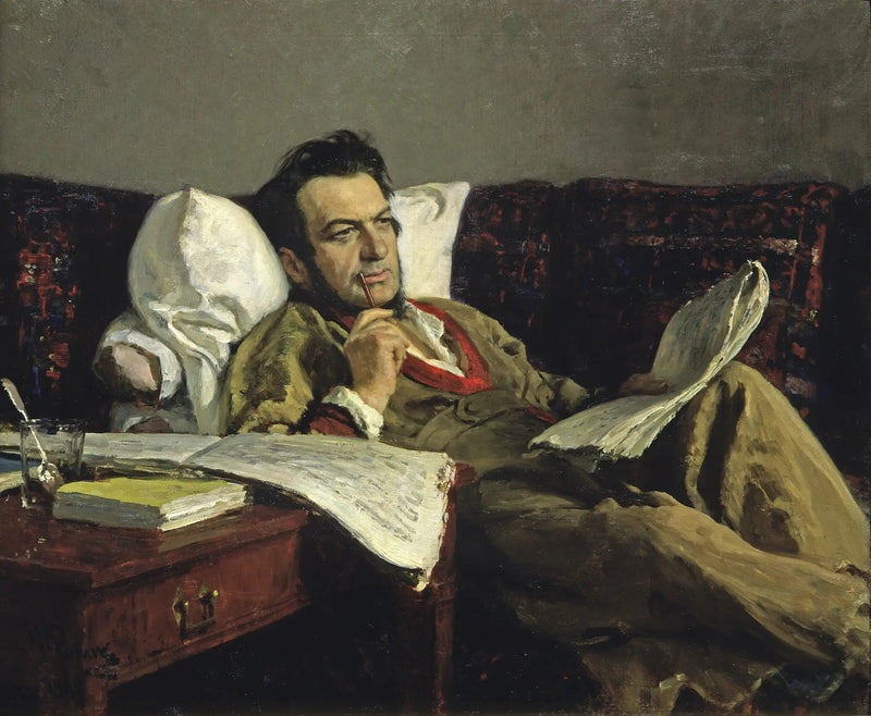 Michał Iwanowicz Glinka podczas komponowania opery „Rusłan i Ludmiła” - Ilya Repin
