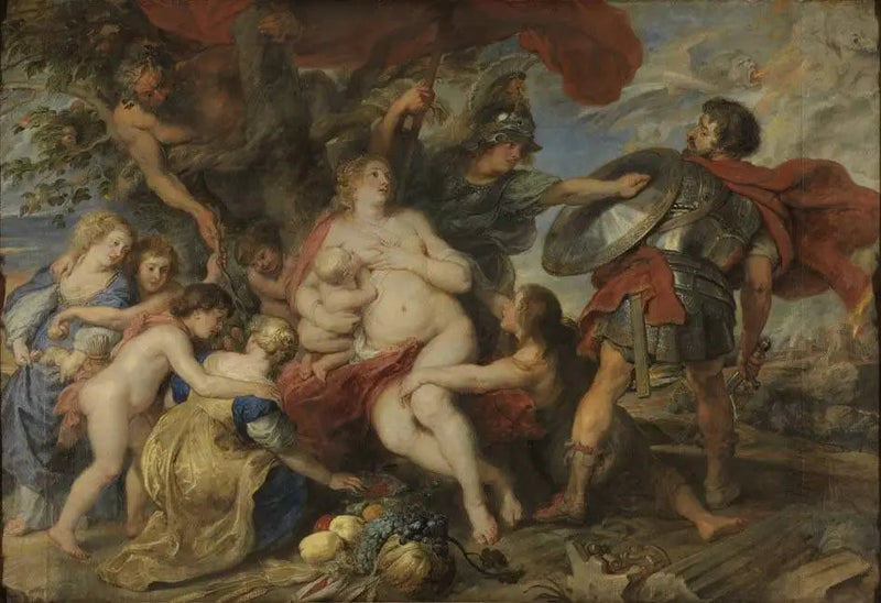 Minerwa chroni płodność Marsa - Peter Paul Rubens