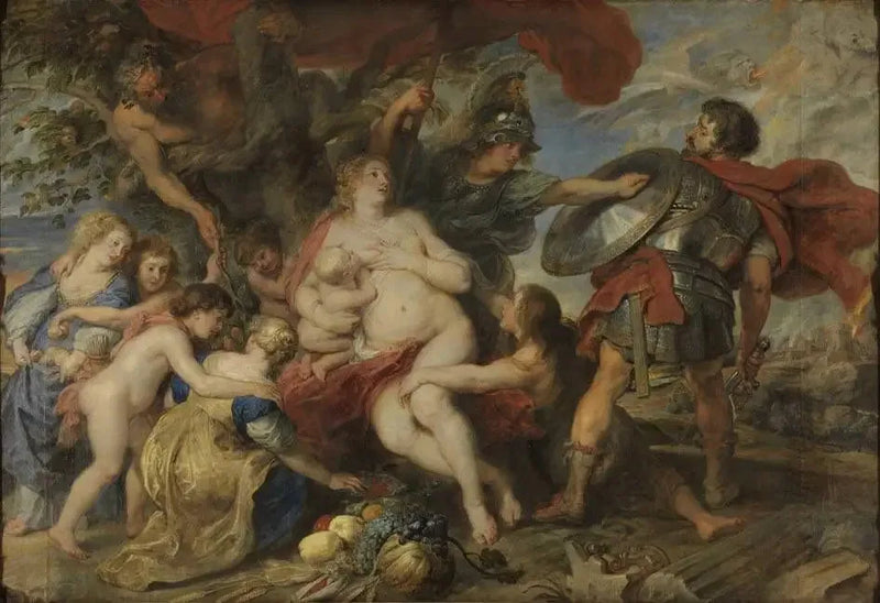 Minerwa chroni płodność Marsa - Peter Paul Rubens