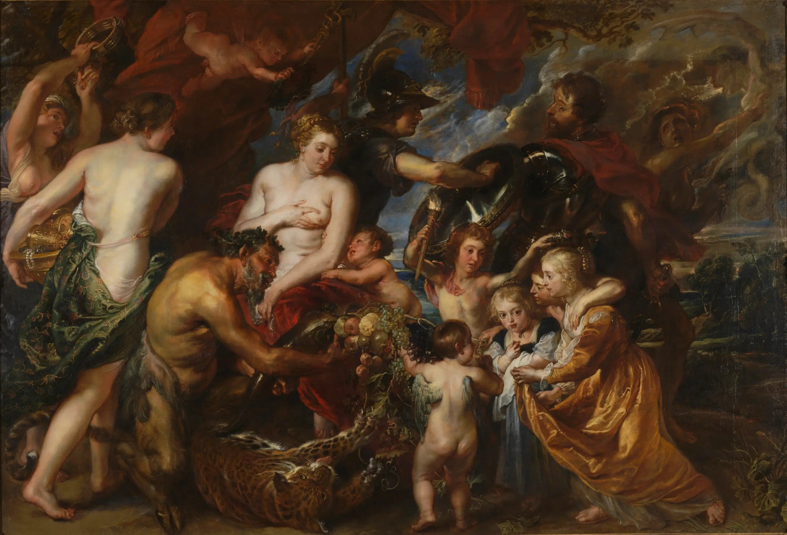 Minerve protégeant la paix de Mars - Peter Paul Rubens image 1 reproduction de peinture à l’huile