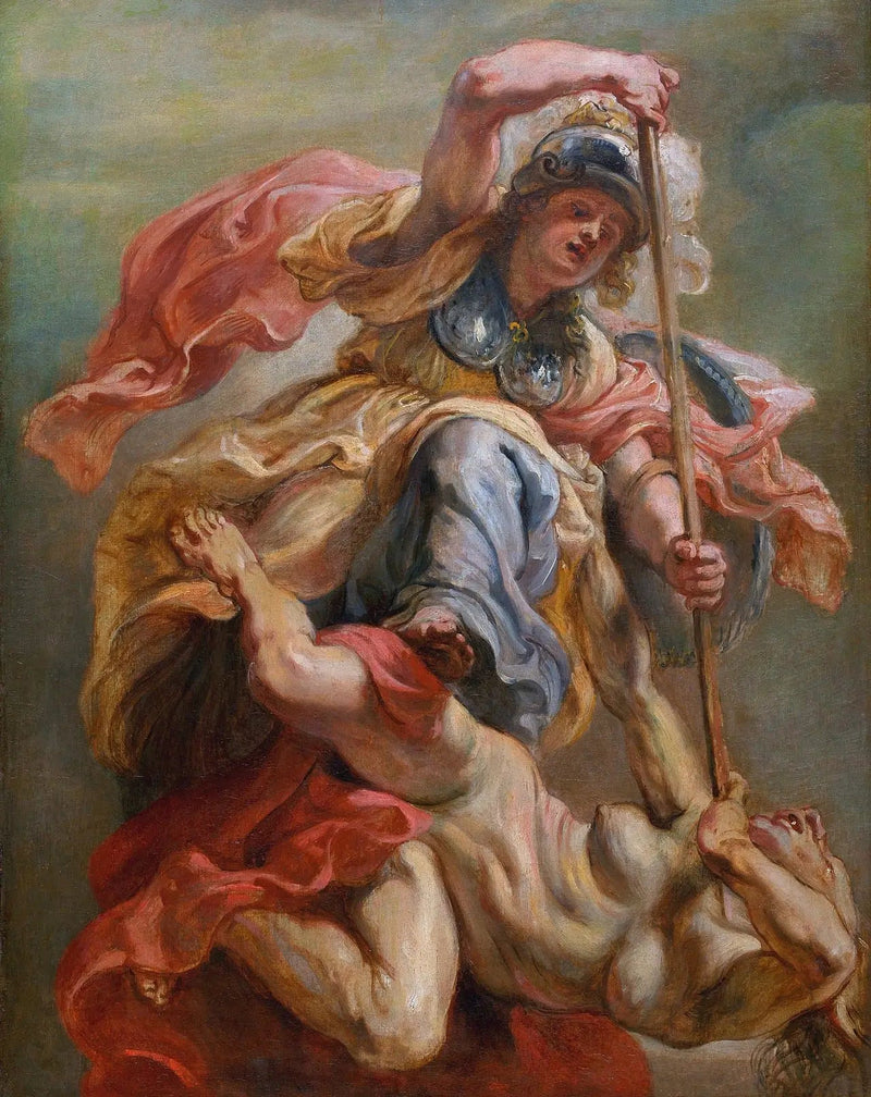Minerwa pokonująca ignorancję - Peter Paul Rubens
