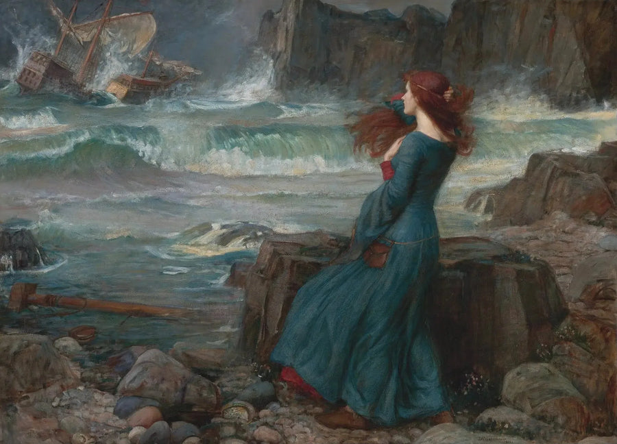 Miranda - Burza - John William Waterhouse