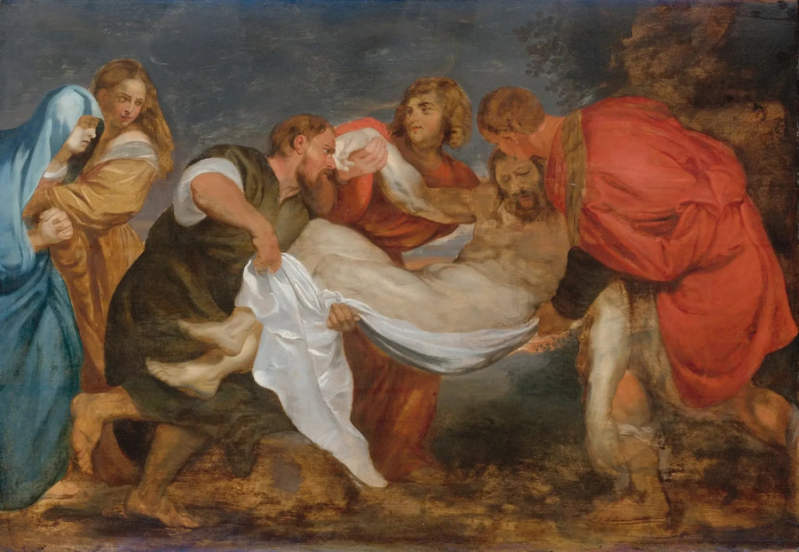 Złożenie do grobu - Peter Paul Rubens
