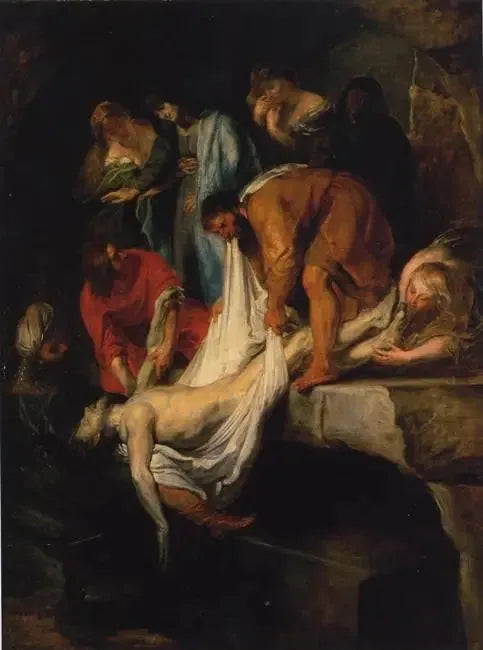 Złożenie do grobu - Peter Paul Rubens