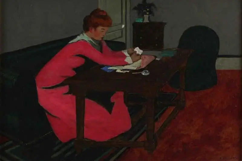 Misia przy swoim biurku - Félix Vallotton