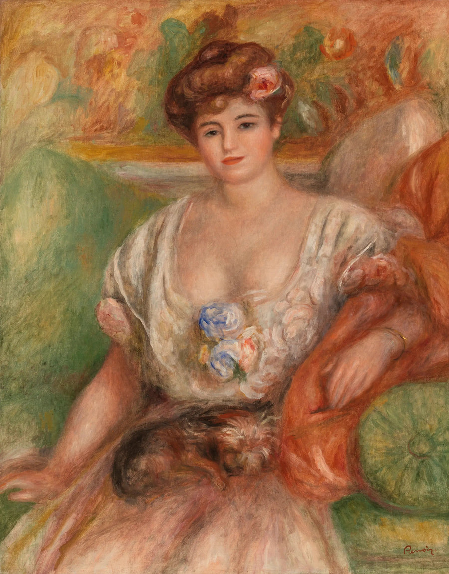 Misia Sert z małym psem - Pierre-Auguste Renoir