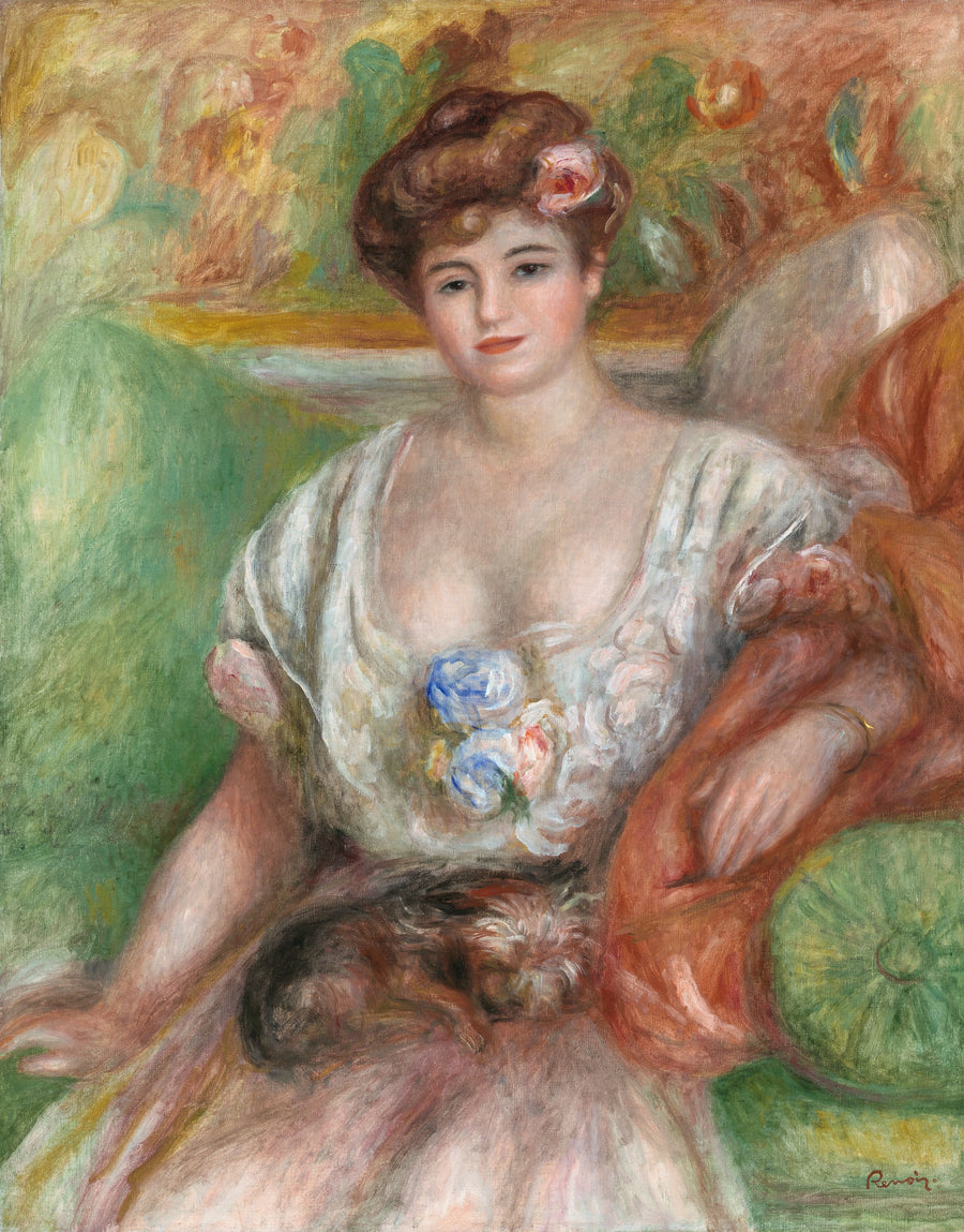 Misia Sert z małym psem - Pierre-Auguste Renoir