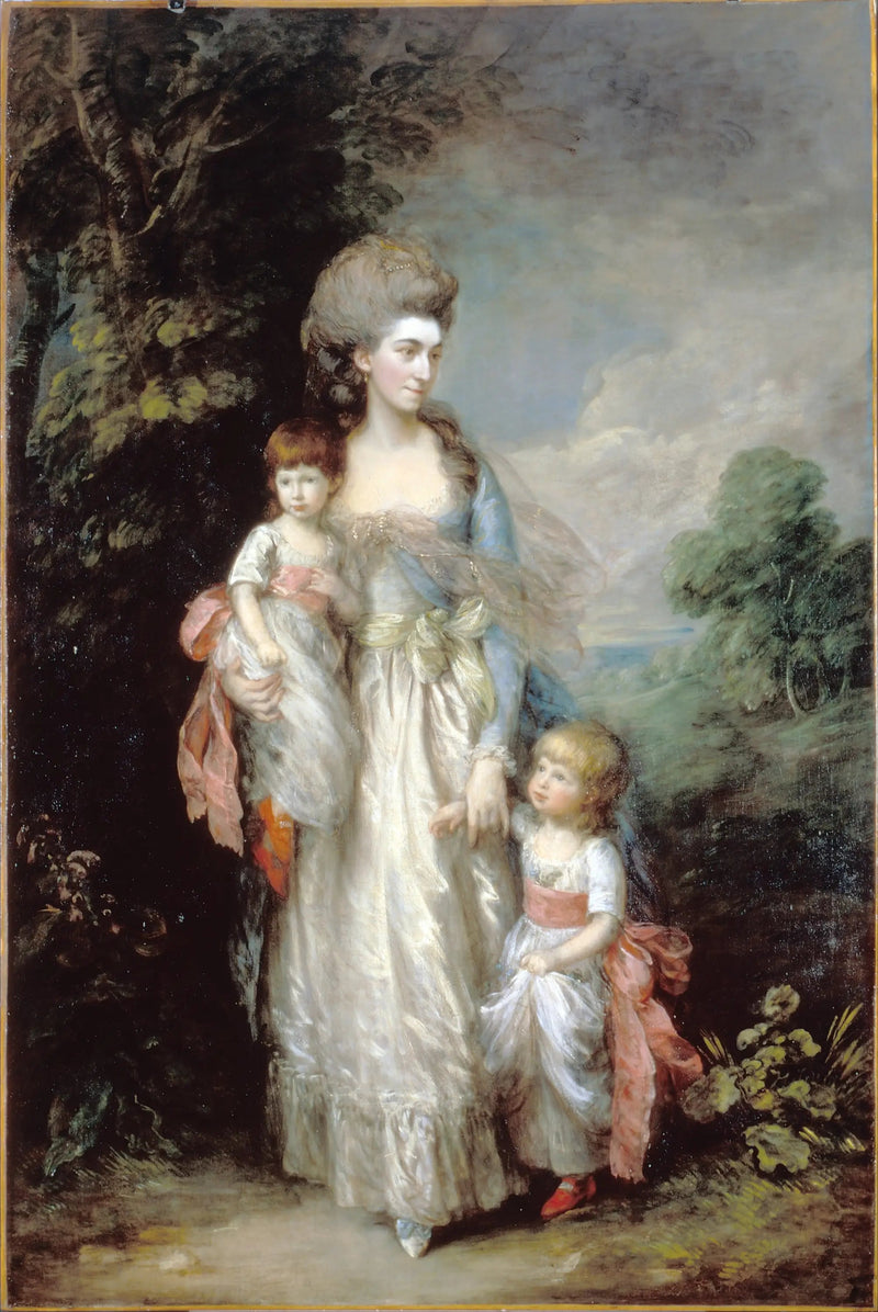 Pani Elizabeth Moody i jej synowie Samuel i Thomas - Thomas Gainsborough