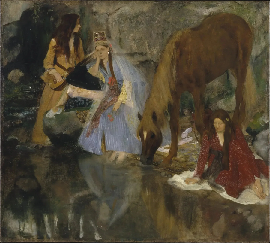 Portret Mlle Fiocre w balecie "Źródło" - Edgar Degas