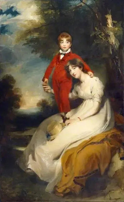 Pani Charles Thellusson, z domu Sabine Robarts (1775-1814), oraz jej syn, Charles Thellusson (1797-1856) - Thomas Lawrence