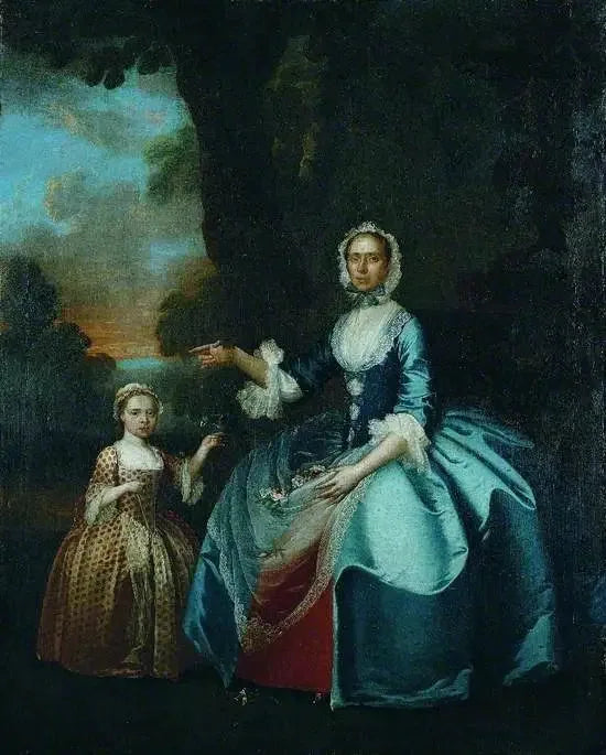 Pani Dawson z Retford i jej córka - George Stubbs
