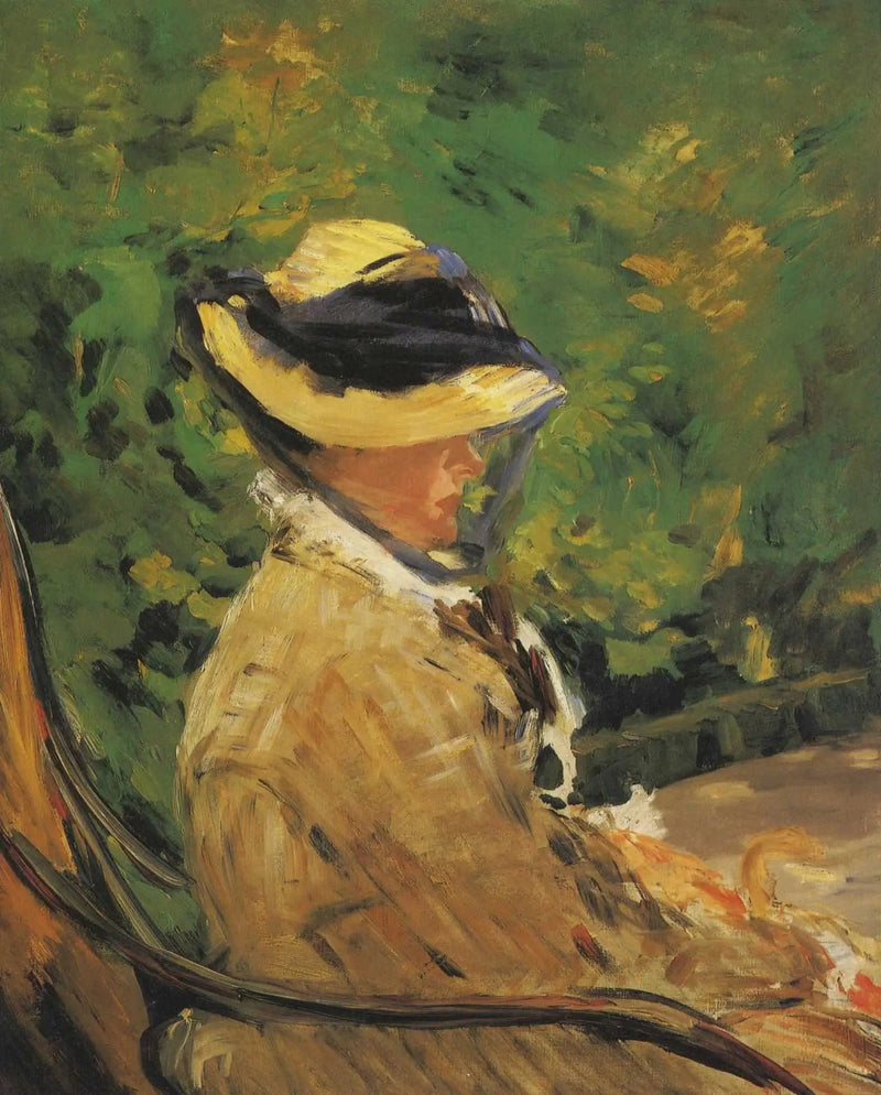 Pani Édouard Manet w Ogrodzie Bellevue - Édouard Manet