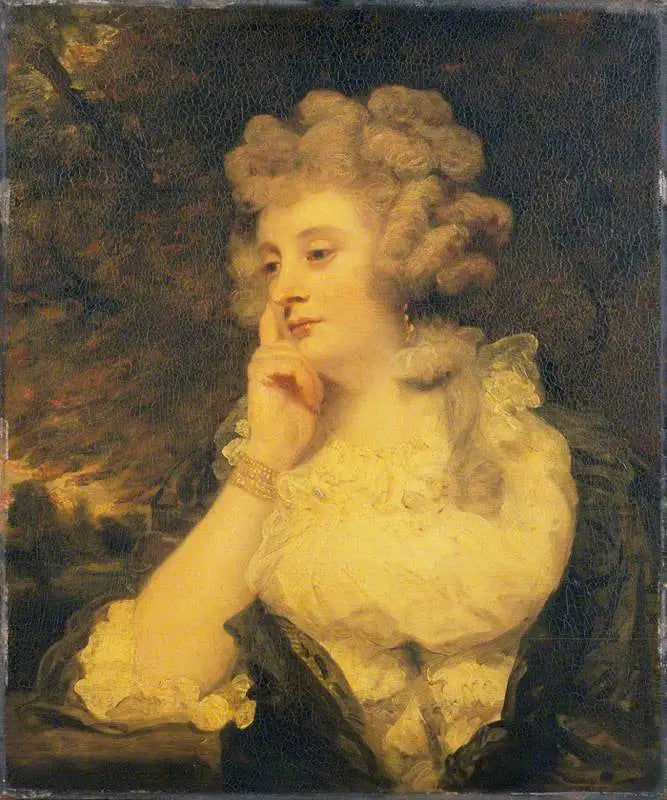 Mme Jane Braddyll - Joshua Reynolds image 1 copie peinte à la main à l’huile