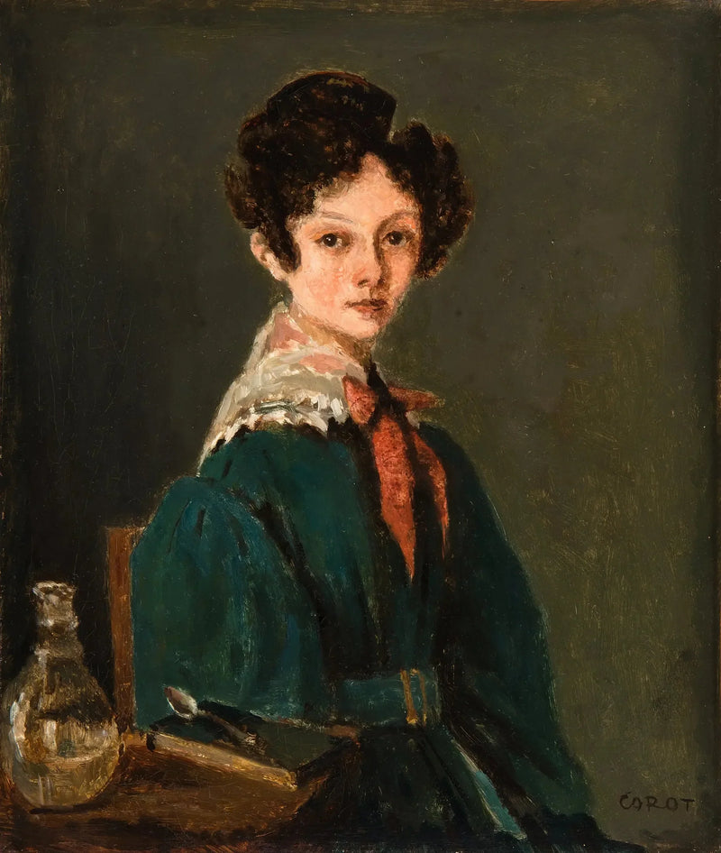 Pani Lemaistre, z domu Blanche Sennegon, siostra cioteczna Corota (Pani Lemaistre, z domu Blanche Sennegon, siostra cioteczna Corota) - Jean-Baptiste Camille Corot