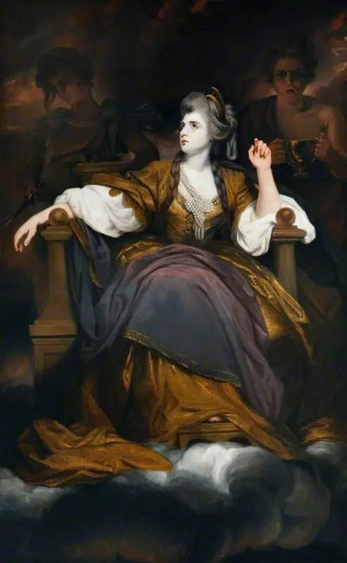 Pani Sarah Siddons, z domu Kemble (1755–1831), w roli „Muzy Tragicznej” - Joshua Reynolds