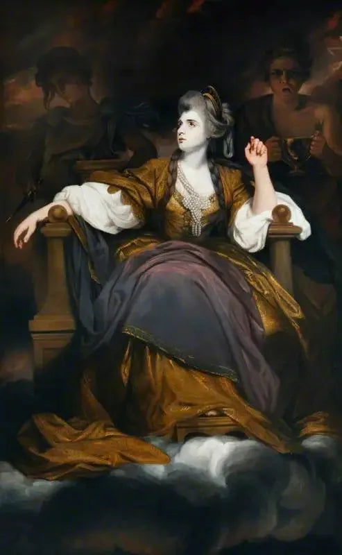 Pani Sarah Siddons, z domu Kemble (1755–1831), w roli „Muzy Tragicznej” - Joshua Reynolds