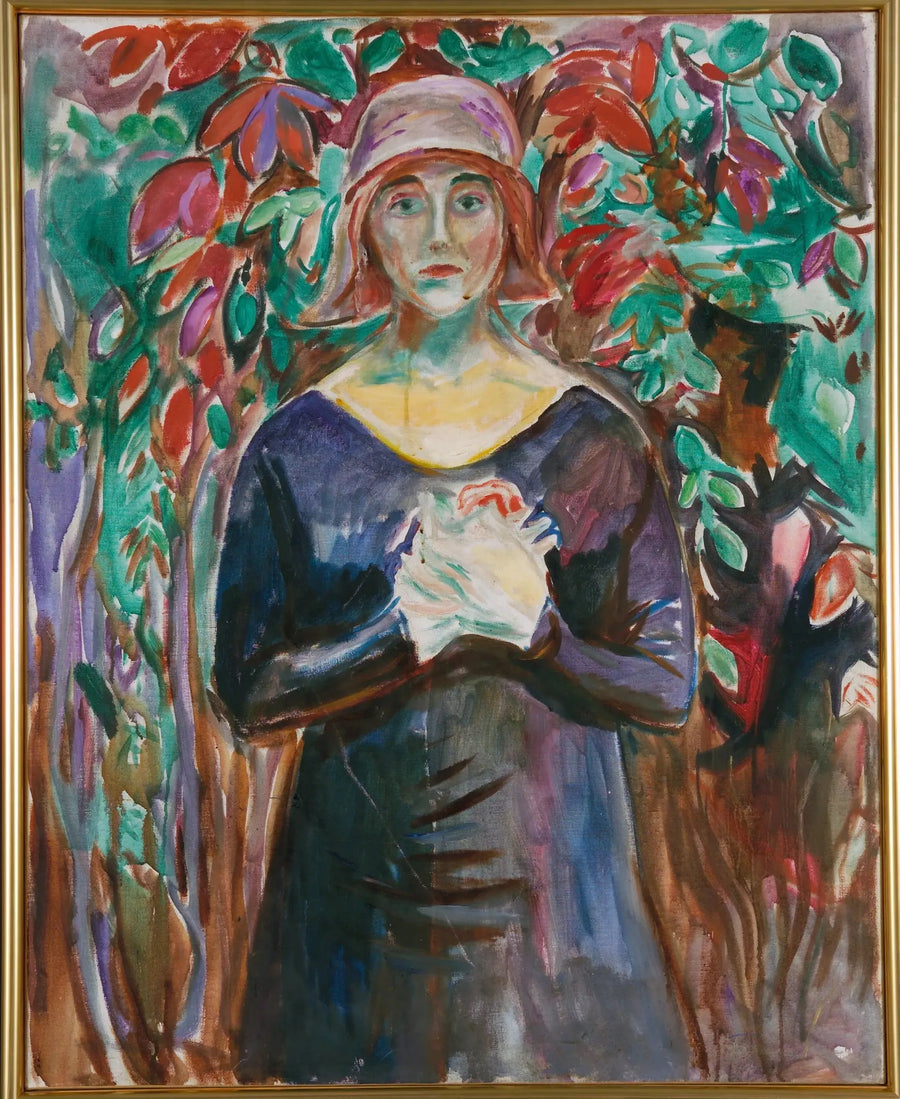 Model w ogrodzie - Edvard Munch