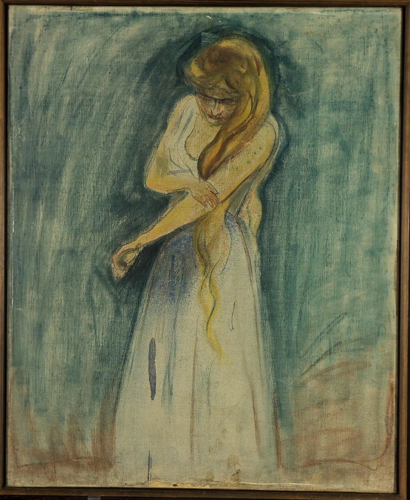 Model drapiący się po ramionach - Edvard Munch