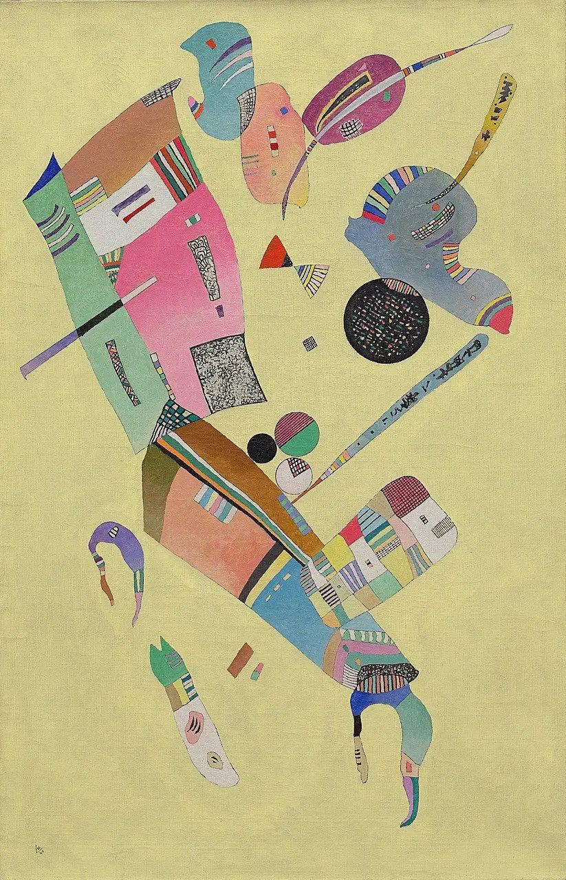 Reproduction du tableau « Modération - Vassily Kandinsky » par Alpha Reproduction en peinture à l’huile