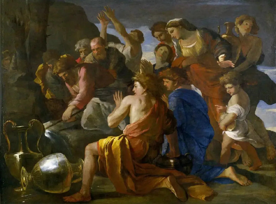 Mojżesz łagodzący wody z Marah - Nicolas Poussin