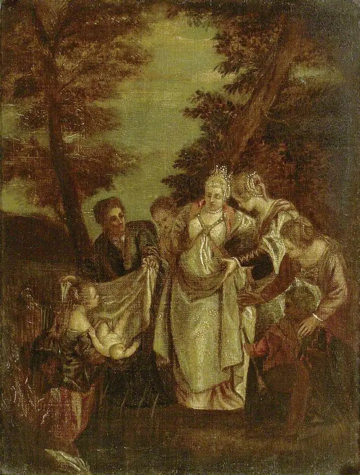 Mojżesz przyprowadzony przed córkę Faraona - Paul Véronèse