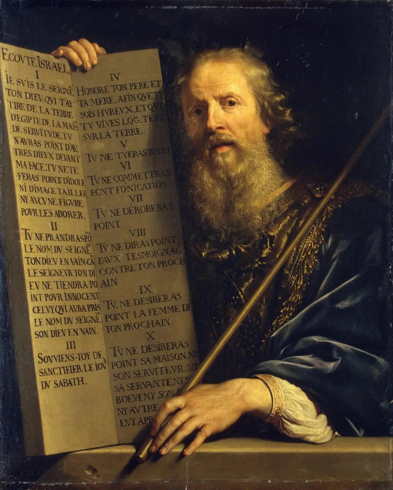 Mojżesz z Dziesięcioma Przykazaniami - Philippe de Champaigne