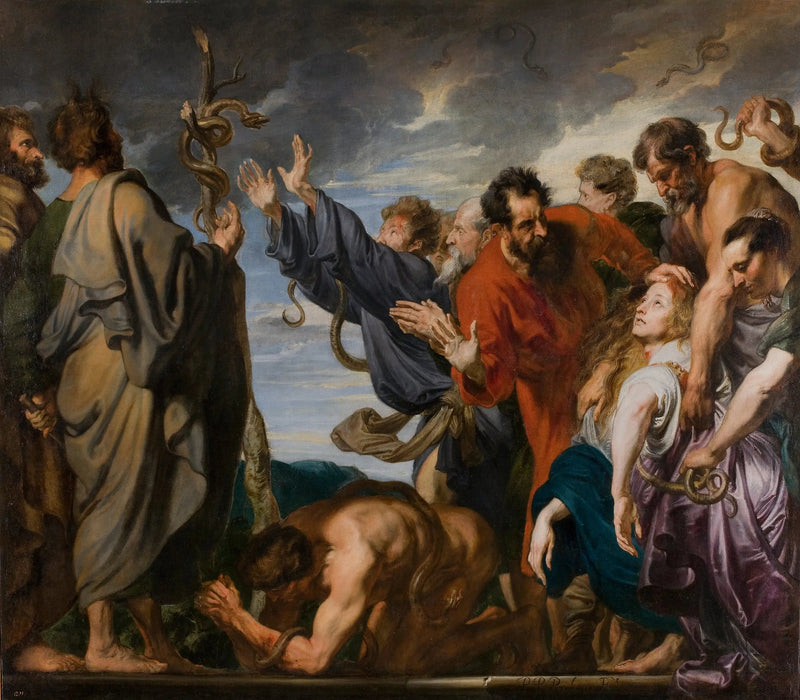 Mojżesz i wąż z Aïrain - Antoine van Dyck