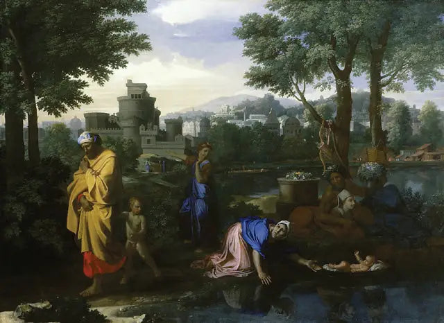 Mojżesz wystawiony na wodach - Nicolas Poussin