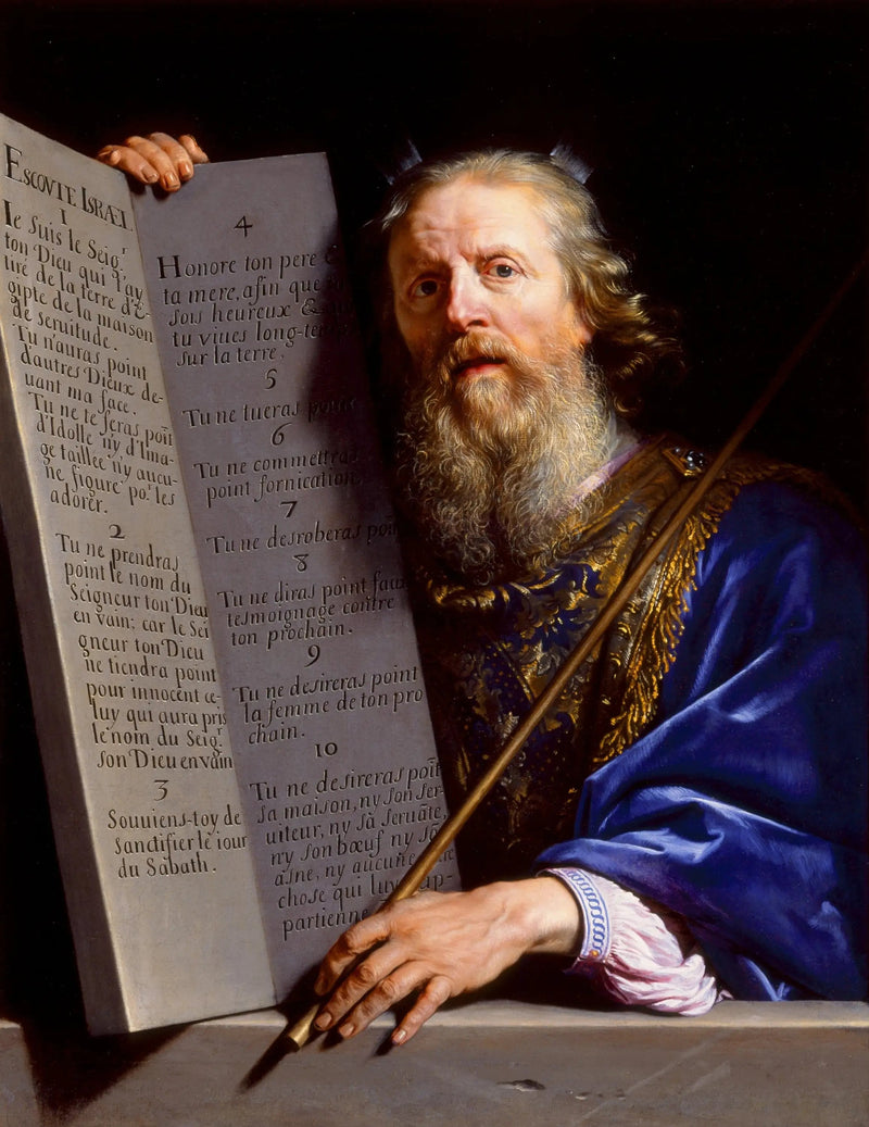 Mojżesz przedstawiający Tablice Prawa - Philippe de Champaigne