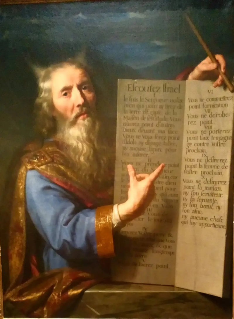 Mojżesz przedstawiający tablice Prawa - Philippe de Champaigne
