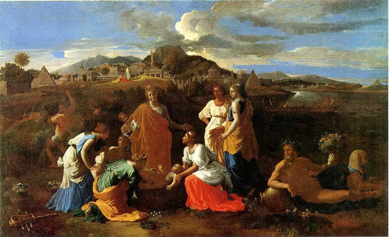 Mojżesz uratowany z wód - Nicolas Poussin