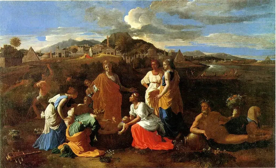 Mojżesz uratowany z wód - Nicolas Poussin