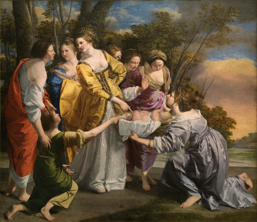 Moïse uratowany z wód - Orazio Gentileschi