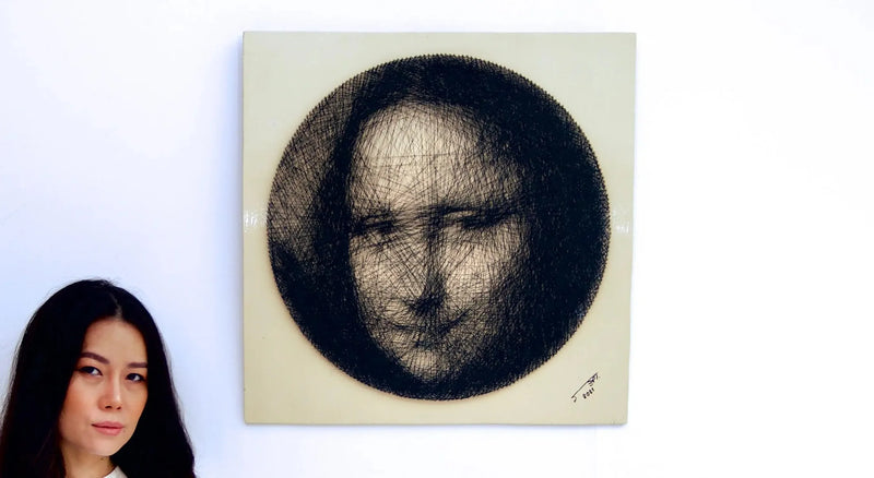 Sztuka sznurkowa Mona Lisy | 60x60cm