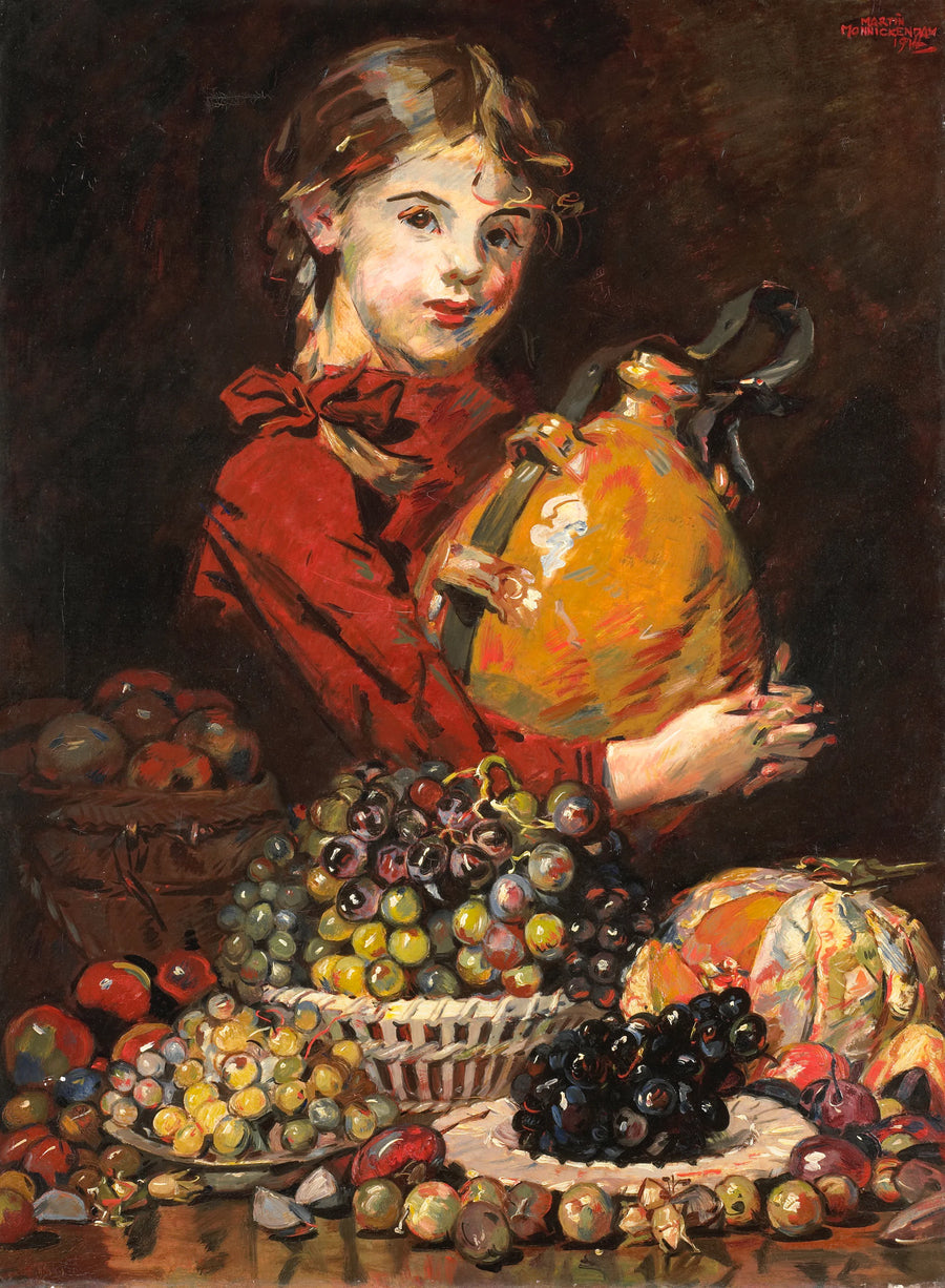 Monarosa, fille du peintre, vendeuse de fruits - Martin Monnickendam