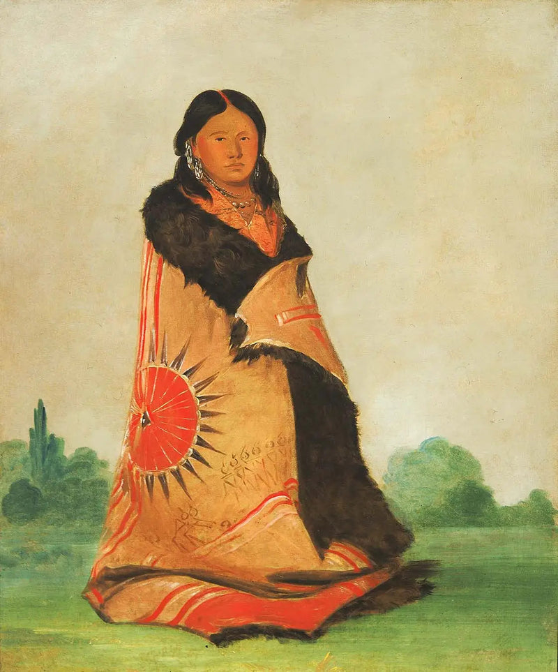 Mong-shóng-sha, Zakrzywione Słońce, żona Wielkiego Szefa - George Catlin