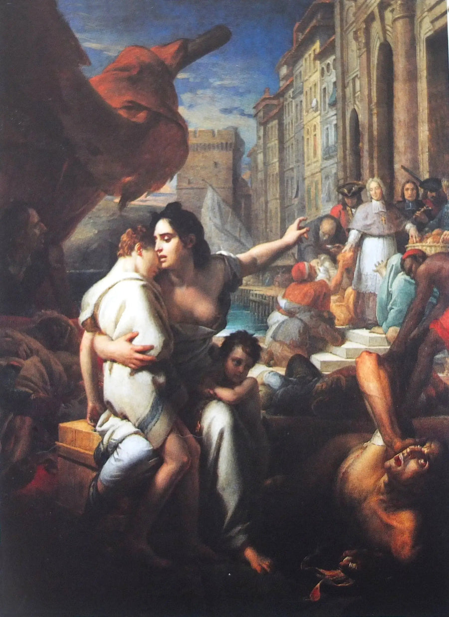 Biskup de Belzunce podczas zarazy w 1721 roku w Marsylii - François Gérard