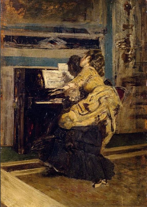 Pan przy pianinie - Giovanni Boldini