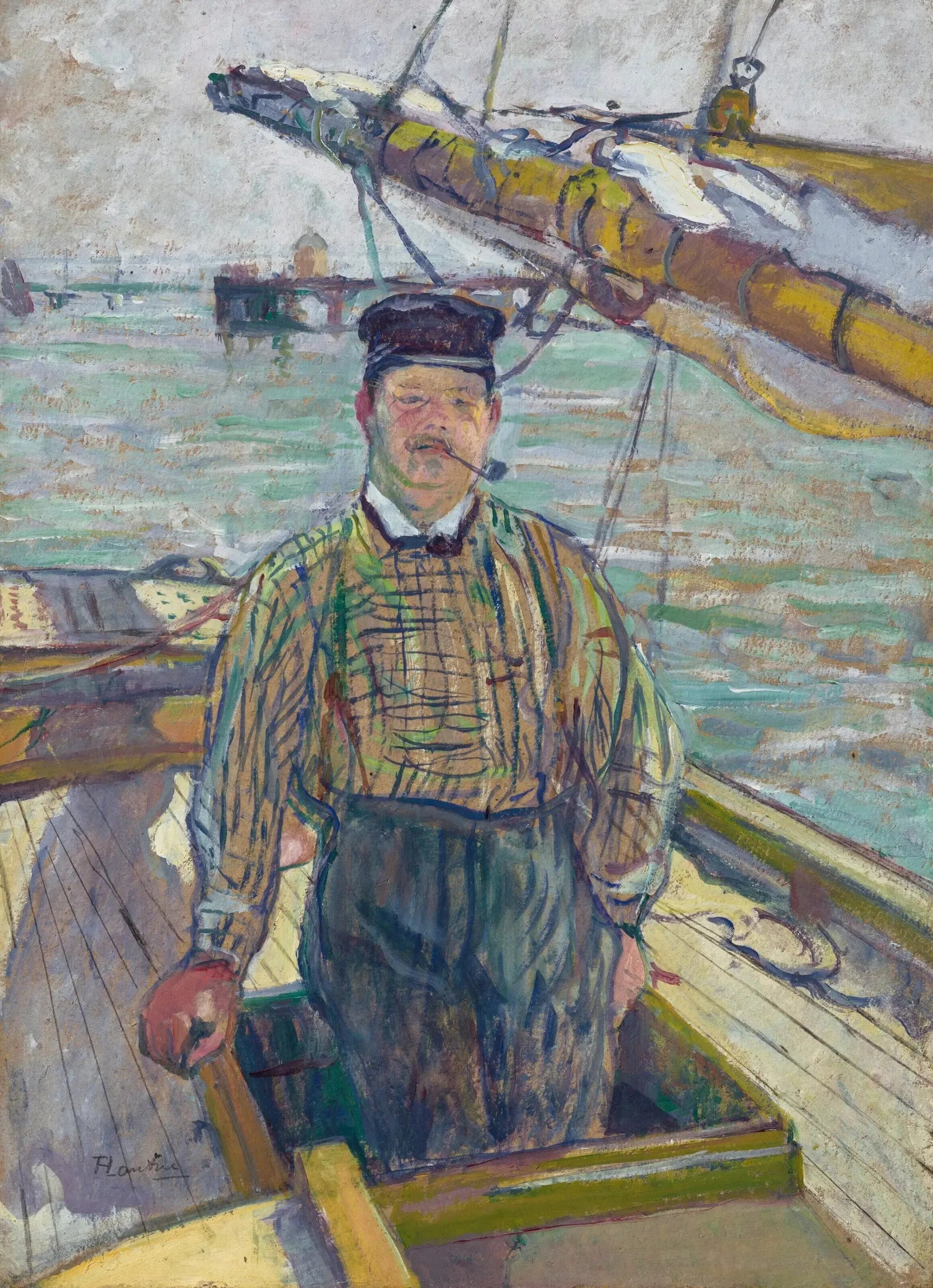 Monsieur Émile Davoust - Henri de Toulouse-Lautrec image 1 copie peinte à la main à l’huile
