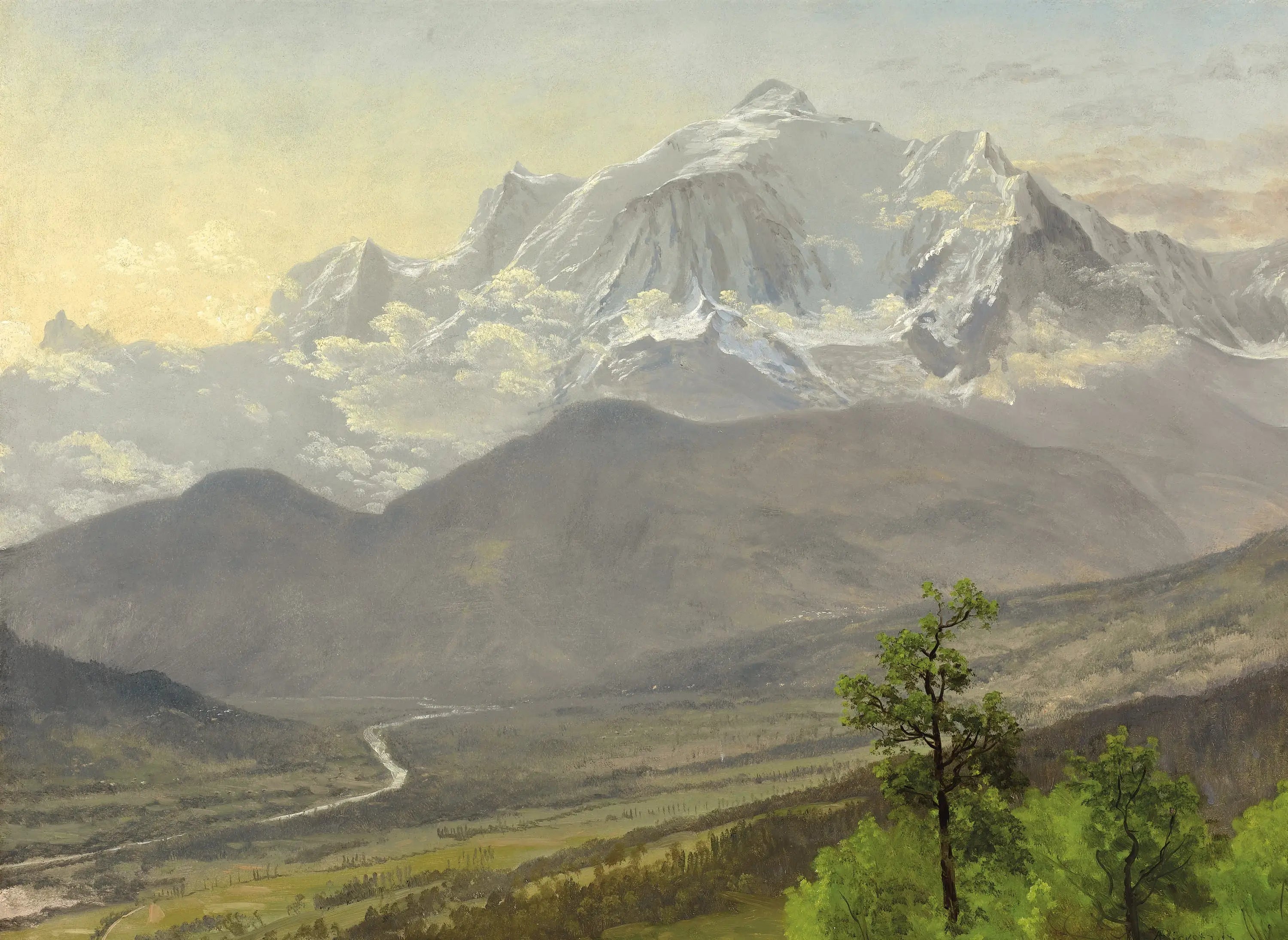 Mont Blanc - Albert Bierstadt - Alpha Reproduction