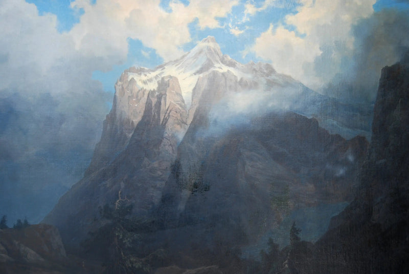 Mont Brewer z Kanionu Rzeki Króla, Kalifornia - Albert Bierstadt