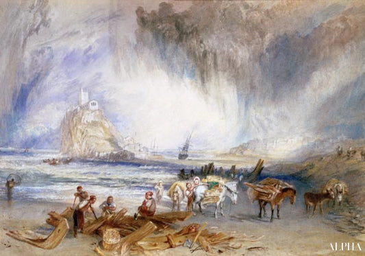 Mont de St. Michael - William Turner - Reproductions de tableaux et peintures haut de gamme