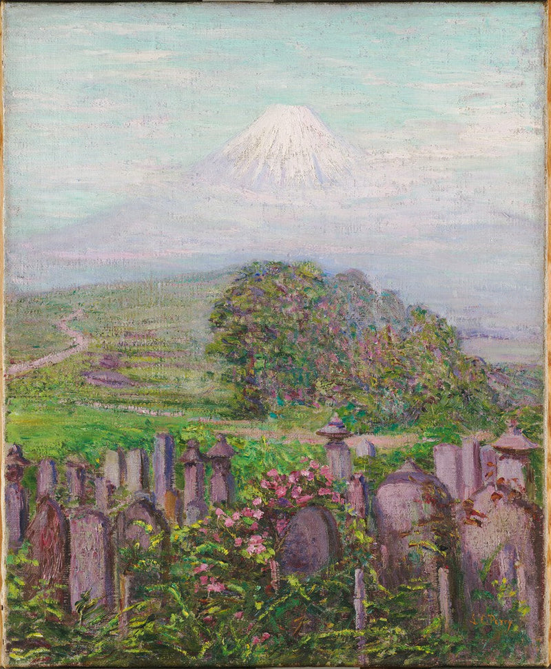 Mont Fuji i jego nagrobki - Lilla Cabot Perry