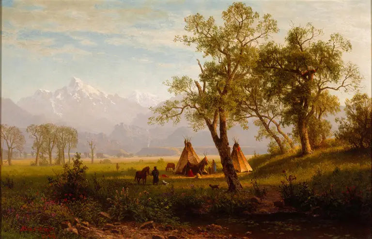 Góry Wind River, terytorium Nebraski - Albert Bierstadt